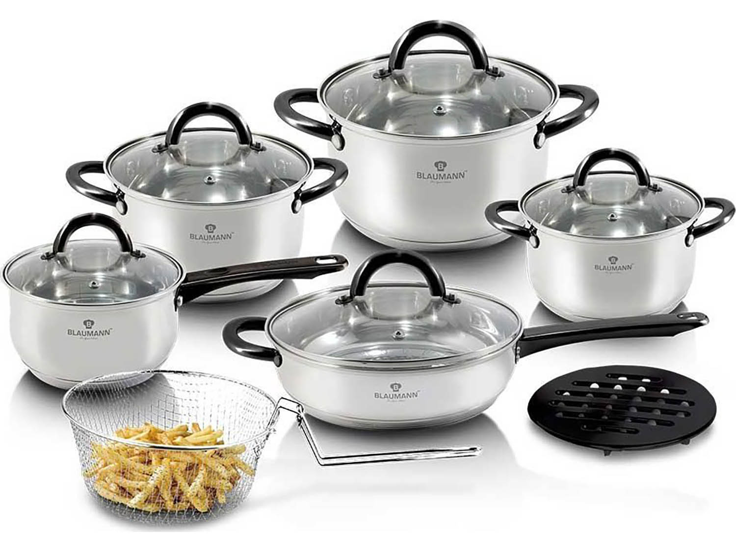 Blaumann Sada nádobí nerez 13 ks Gourmet Line BL-3245