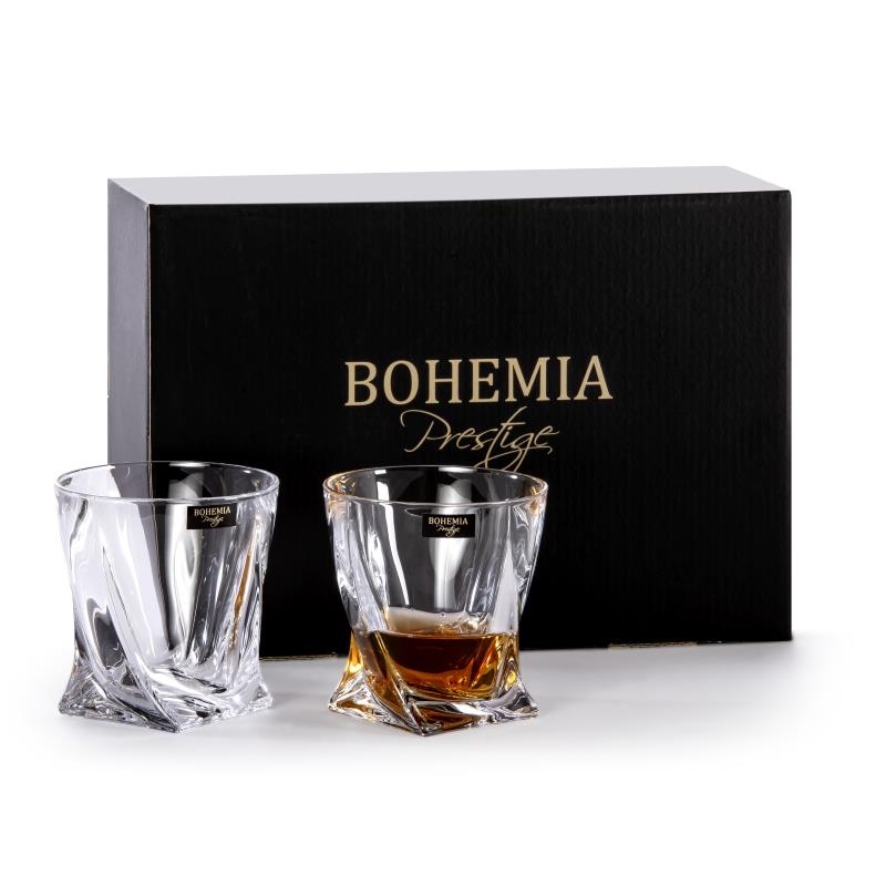 Sklenice 340ml 6ks whisky Quadro BOHEMIA