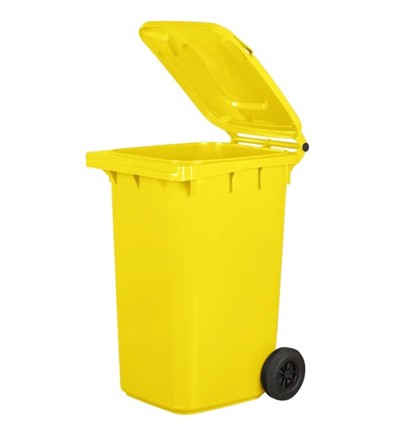 PROtechnik Plastová popelnice 240 L žltá