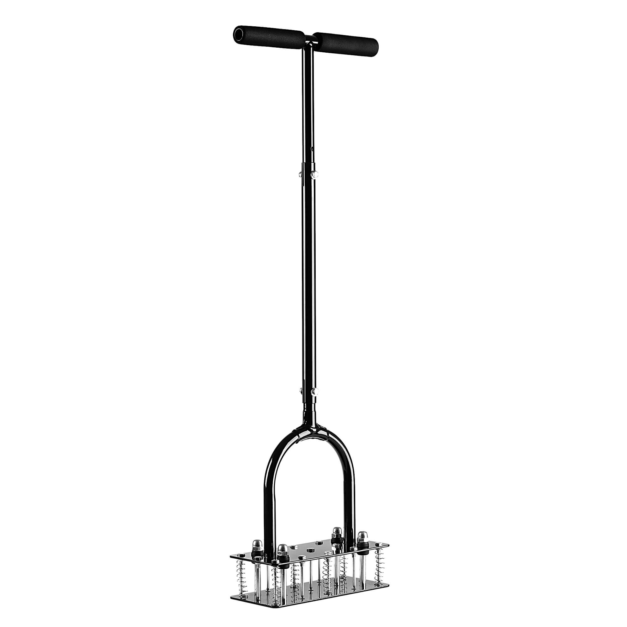 PROPER Provzdušňovač trávníku s železnými hroty 84-92 cm černý