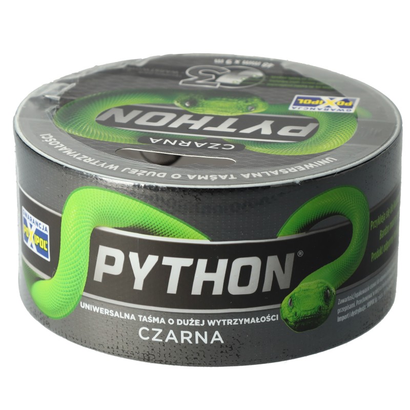PYTHON Páska vysokopevnostní Tri-layer® 10m černá