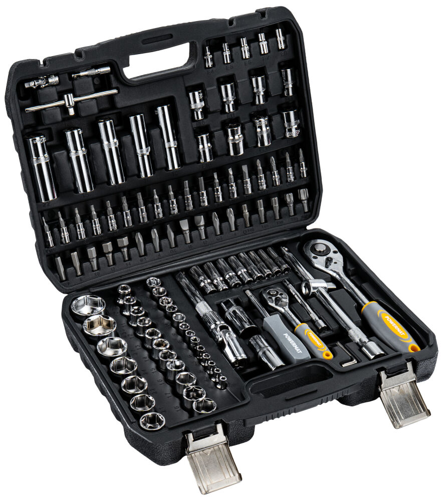 Gola sada nastrčných klíčů 108ks 1/4", 1/2" POWERMAT