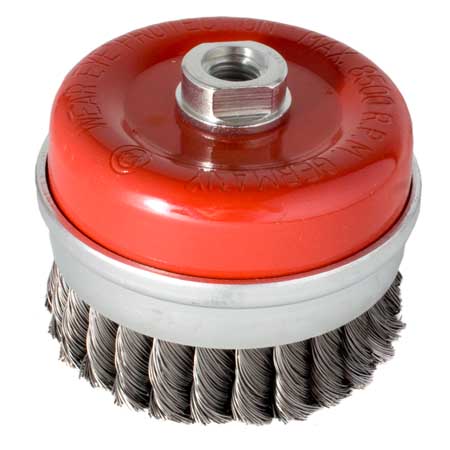Kartáč hrnkový 100, copánkový S 0,50, závit M14x2- pro úhl.…