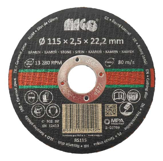 Řezný kotouč na kámen 150x2,5x22,2mm