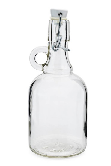 Láhev skleněná 0,5l s klipsem