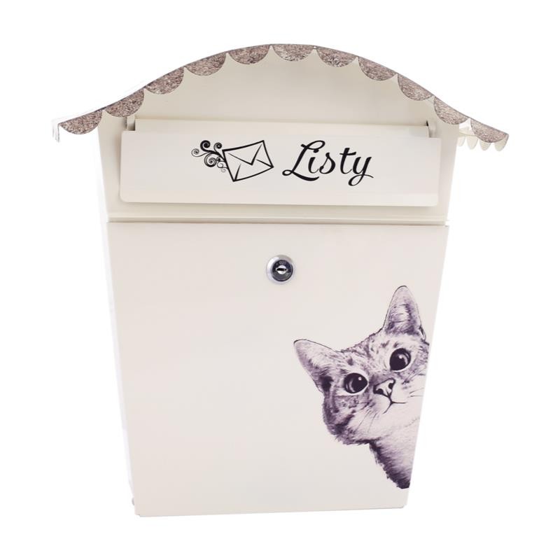 Proper Schránka poštovní ručně malovaná kočka PRO11