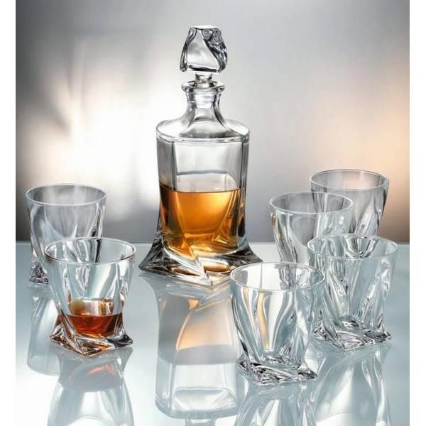 Crystalite Bohemia Quadro Whisky set